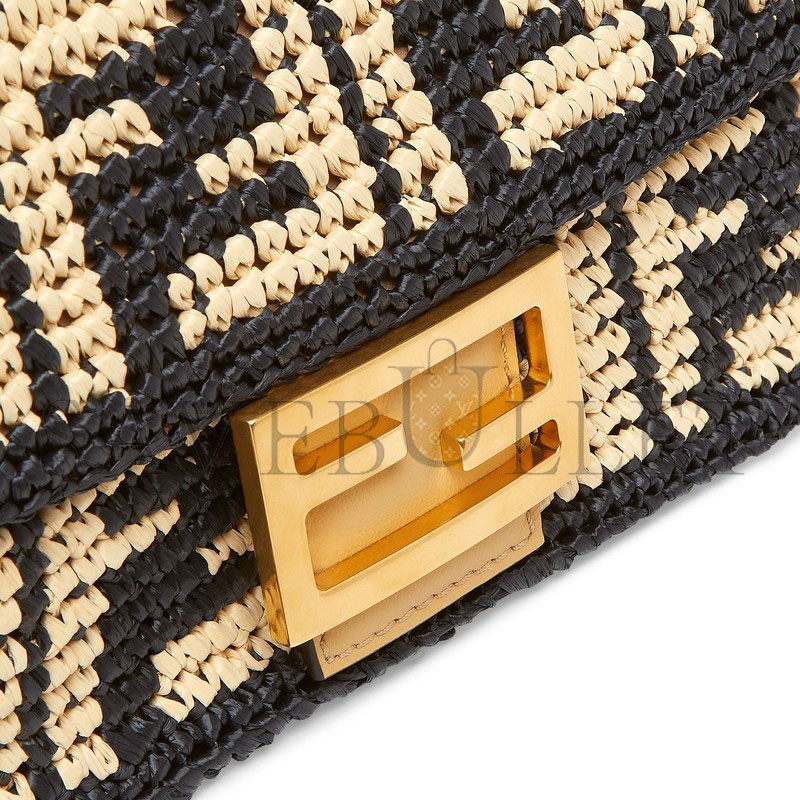 FENDI BAGUETTE BAG IN BLACK FF 8BR600AKBYF1HOG (27*15*6cm)